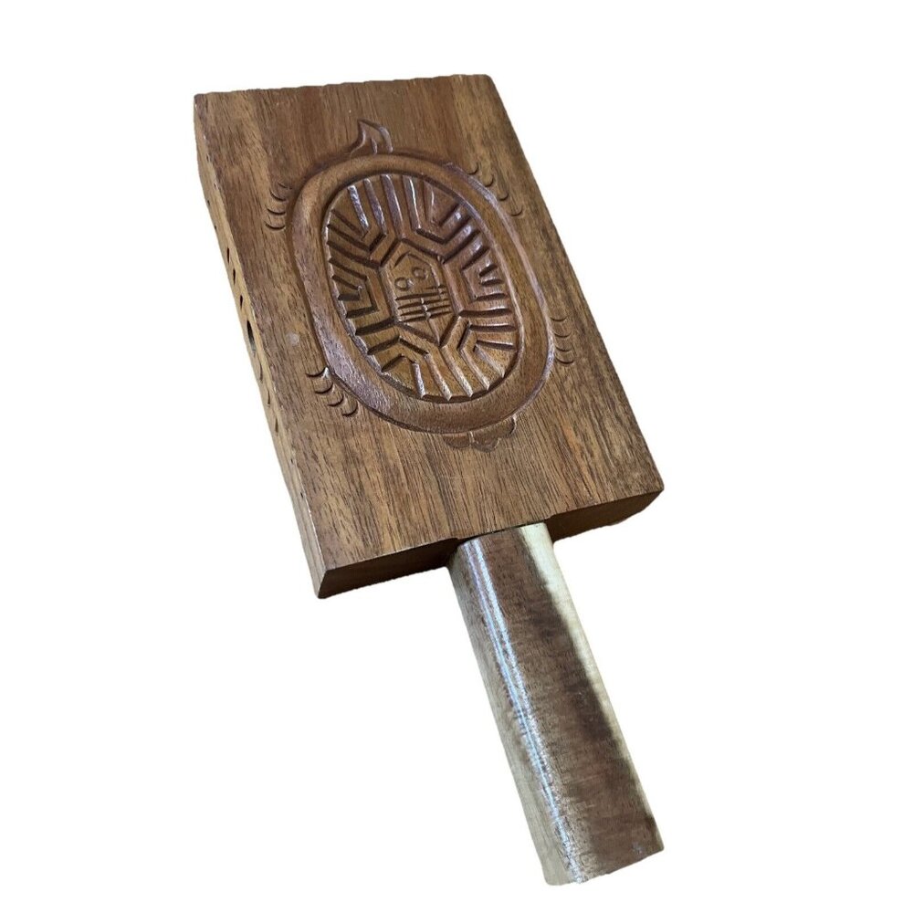 Wooden Carved Rice Cake Or Cookie Mold